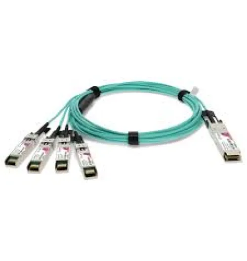 QSFP+ to SFP+, 40GE to 4x10GE Active Optical Cable for Breakout, 10 meters, Standard Temperature (0 through 70 DEGREE C), 3.5W, DDM, Pull Tab