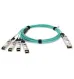 QSFP+ to SFP+, 40GE to 4x10GE Active Optical Cable for Breakout, 10 meters, Standard Temperature (0 through 70 DEGREE C), 3.5W, DDM, Pull Tab QSFP+ to SFP+, 40GE to 4x10GE Active Optical Cable for Breakout, 10 meters, Standard Temperature (0 through 70 DEGREE C), 3.5W, DDM, Pull Tab
