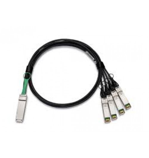 QSFP+ to SFP+, 40GE to 4x10GE Active Direct Attach Copper Cable for Breakout, 10 meters, Extended Temperature (-40 through 85 DEGREE C), 28 AWG