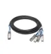 QSFP+ to SFP+, 40GE to 4x10GE Active Direct Attach Copper Cable for Breakout, 7 meters, Extended Temperature (-40 through 85 DEGREEC), 30 AWG QSFP+ to SFP+, 40GE to 4x10GE Active Direct Attach Copper Cable for Breakout, 7 meters, Extended Temperature (-40 through 85 DEGREEC), 30 AWG
