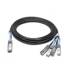 QSFP+ to SFP+, 40GE to 4x10GE Direct Attach Copper Cable for Breakout, 1 meter, Extended Temperature (-40 through 85 DEGREE C), 30AWG