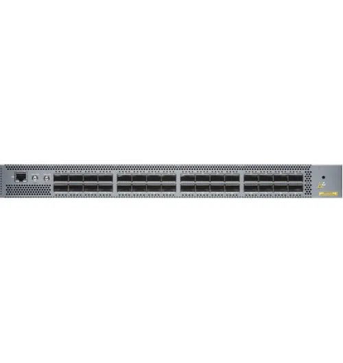QFX5200, 32 QSF+ ports, redundant fans, 2 DC power supplies, front to back airflow, FLEX TRANSFORM