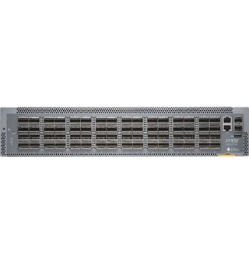 QFX5210-64C, 64 QSFP28 1U AC, Back to front,, FLEX TRANSFORM
