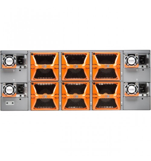 128 x 100G 4U system with dual AC PSUs and Air Flow out