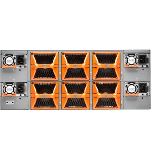 128 x 100G 4U system with dual AC PSUs and Air Flow out