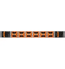 32 x 400G 1U system with dual DC PSUs and Air Flow in