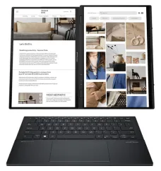 ASUS ZenBook Duo UX8406MA-PS99T - 14" - Intel Ultra 9 - 185H - Evo - 32 GB RAM - 1 TB SSD ASUS ZenBook Duo UX8406MA-PS99T - 14" - Intel Ultra 9 - 185H - Evo - 32 GB RAM - 1 TB SSD