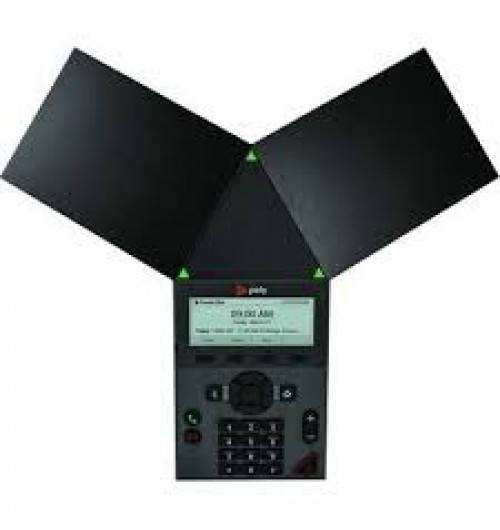 Poly Trio 8300 - conference VoIP phone - with Bluetooth interface with caller ID/call waiting - 3-way call capability - TAA Compliant