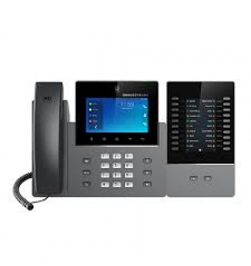 Grandstream GXV3450 - IP video phone - with digital camera, Bluetooth interface - 10-way call capability