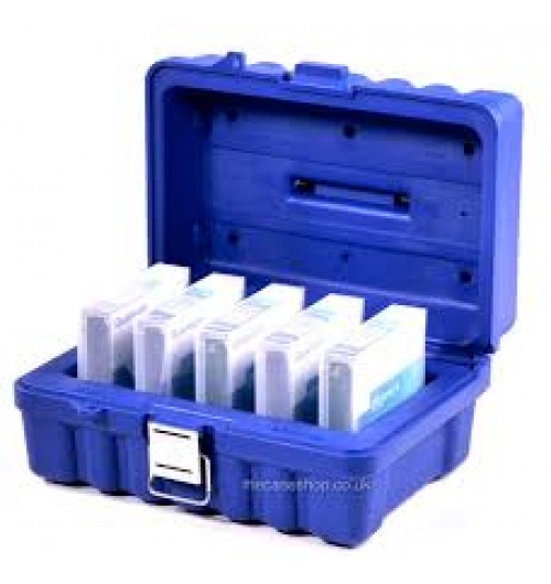 Turtle Storage Case LTO Holds 5 Blue