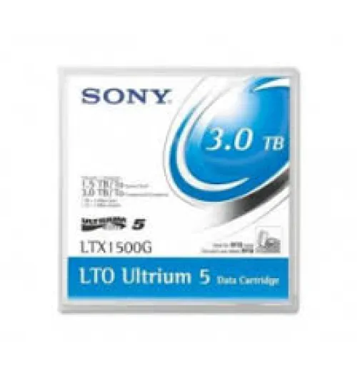 Sony LTO-5 x 10 tapes, 1 x cleaning tape, labels-Blank