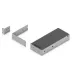 For Switch - 1U Rack Height - Rack-mountable - Polycarbonate, Hot Dip Galvanized Steel