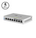 Ubiquiti UniFi 8-Port PoE Gigabit Ethernet Managed Switch - 5-Pack (US-8-60W-5) | New
