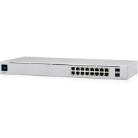 Ubiquiti UniFi 16-Port Gigabit PoE+ Managed Switch with SFP (USW-16-POE-EU) | Like New