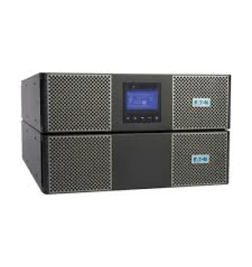 Eaton 9PX 3000VA 3000W 208V Online Double-Conversion UPS - L6-30P, 6x 5-20R, 1 L6-30R, 1 L14-30R Outlets, Cybersecure Network Card, Extended Run, 6U Rack/Tower - Battery Backup