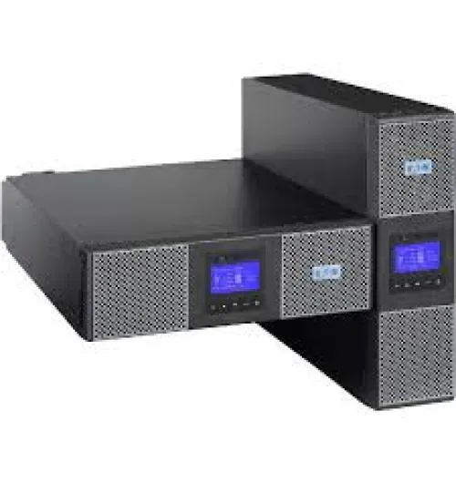 Eaton 9PX 5000VA 4500W 208V Online Double-Conversion UPS - L6-30P, 6x 5-20R, 1 L6-30R, 1 L14-30R Outlets, Cybersecure Network Card, Extended Run, 6U Rack/Tower - Battery Backup