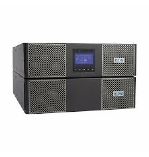 Eaton 9PX 6000VA 5400W 120/208V Online Double-Conversion UPS - L6-30P, 18x 5-20R, 2 L6-20R, 1 L6-30R Outlets, Cybersecure Network Card, Extended Run, 6U Rack/Tower - Battery Backup