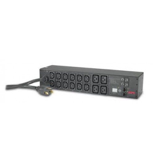 APC by Schneider Electric Rack PDU, Metered, 2U, 30A, 208V, (12) C13s & (4) C19