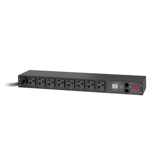 APC by Schneider Electric Rack PDU, Switched, 1U, 20A, 120V, (8)5-20