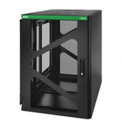 APC by Schneider Electric NetShelter 18U Wallmount Rack Enclosure Cabinet Side Mount UPS Depth