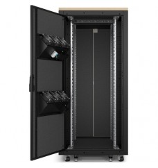 APC by Schneider Electric NetShelter Soundproof, 32U, Server Rack Enclosure, 120V, Maple