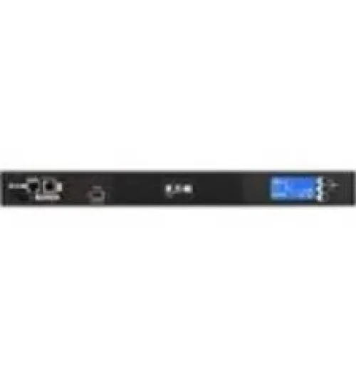 Eaton ATS rack PDU, 1U, (2) L6-20P, (2) C20 input, 3.33 kW max, 200-240V, 16A, 8 ft cord, Single-phase, Outlets: (8) C13, (1) C19