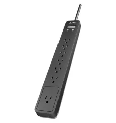 APC by Schneider Electric Essential SurgeArrest PE76, 7 Outlets, 6 Foot Cord, 120V APC by Schneider Electric Essential SurgeArrest PE76, 7 Outlets, 6 Foot Cord, 120V